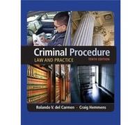 Criminal Procedure by Rolando Sam Houston State University del Carmen Rolando V Del Carmen, Craig Hemmens (Auteur)