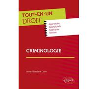 Criminologie - Anne-Blandine Caire - Ellipses - broché - Scolaire / Universitaire