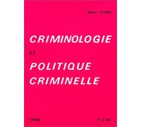 Criminologie Et Politique Criminelle
