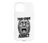 Criminologue drôle avec Son Empreinte Digitale True Crime Addict Coque pour iPhone 15