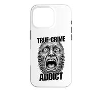 Criminologue drôle avec Son Empreinte Digitale True Crime Addict Coque pour iPhone 16 Pro