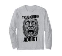 Criminologue drôle avec Son Empreinte Digitale True Crime Addict Manche Longue