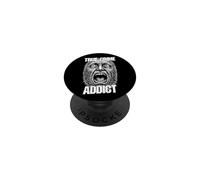 Criminologue drôle avec Son Empreinte Digitale True Crime Addict PopSockets PopGrip Adhésif