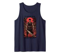 Crimson Oath Warrior Dark Fantasy Samourai Anime Art Japonais Débardeur