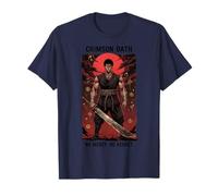Crimson Oath Warrior Dark Fantasy Samourai Anime Art Japonais T-Shirt