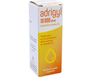 Crinex Adrigyl 10000 UI/ml Vitamine D3 Solution Buvable En Gouttes Flacon 10ml