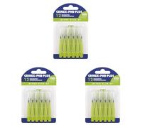 CRINEX - Phb Plus Micro Gf - Brossette Dentaire - Fibres en Tynex - Vert - 12 Brossettes par Unité (Lot de 3)