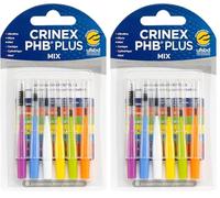 CRINEX - Phb Plus Mix - Brossette Dentaire - Fibres en Tynex - Multicolore - 6 Brossettes - Couleur assortie (Lot de 2)