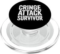 Cringe Attack Survivor Sarcasme maladroit |- PopSockets PopGrip pour MagSafe
