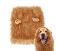 Crinière d'animal Amusante pour Chiens | Costume de Perruque Lavable pour Chien - Perruque réaliste avec Oreilles en Peluche, Accessoire pour Chien Confortable, Parfait pour Les fêtes