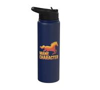 Crinière de cheval, cavalier, galop Stainless Steel Insulated Water Bottle