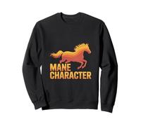 Crinière de cheval, cavalier, galop Sweatshirt