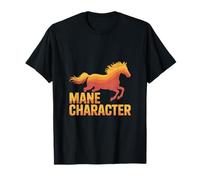 Crinière de cheval, cavalier, galop T-Shirt