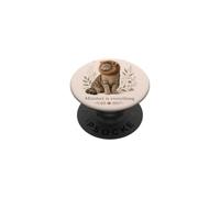 Crinière de Lion et de Chat avec Motif Floral et Lune PopSockets PopGrip Adhésif