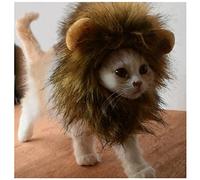 Crinière Lion Perruque pour Chats - Déguisement Costume Halloween (M)