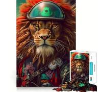 Crinière Tonitruante Puzzle 1000 Pièces Adultes Cadeau Renforcement Souvenirs Temps Serein Qualité supérieure Vœux du Père Noël 38x52cm