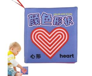 Crinkle Books For Babies, Portable Soft Baby Books,Teething Toys Soft Cloth Crinkle Early Education Farm Toy Touch And Feel Crinkle Cloth Books Washable Crinkling Fabric Pages