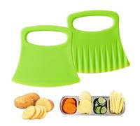 Crinkle Fry Cutter - Coupe-pommes de terre en polypropylène - Coupe carotte dentelée - Séparateur de concombres - Appareil décoratif de préparation de tomates avec poignée ergonomique pour la