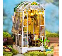 CRIOLPO DIY Book Nook Kit, Maison de poupée Miniature en Bois avec Meubles et lumière LED, Puzzle 3D en Bois, Serre-Livres d'art, Kit de Construction pour Les Personnes de Plus de 14 Ans