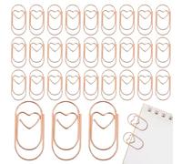 Cripons de papier à coeur 30pcs set 0, 7x1, 5 Mignon Decorative Rose Gold Love Cœur Coup Paper Idéal pour les fournitures de bureau et scolaire Emballage Camps