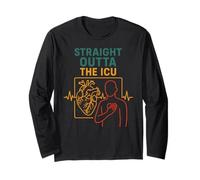 Crise Cardiaque Directement Sortie de l'ICU Cool Mens Surgery Recove Manche Longue