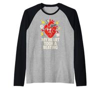Crise Cardiaque : Mon cœur a Pris Un Rythme Cardiaque, Chirurgie pour Hommes Manche Raglan