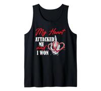 Crise Cardiaque Survivor Victory Humour Cardiac Recovery Débardeur