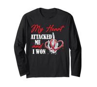 Crise Cardiaque Survivor Victory Humour Cardiac Recovery Manche Longue