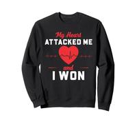 Crise Cardiaque Survivor Victory Humour Cardiac Recovery Sweatshirt
