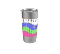Crise du Congélo Absurdité Vibe Psychédélique Cool Gobelet isotherme en acier inoxydable double paroi