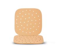 CrispHunter - Papier sulfurisé pour friteuse à air - 100 feuilles, rond, antiadhésif et sans PFAS - Idéal pour friteuse à air, 21,5 x 21,5 cm (feuilles)