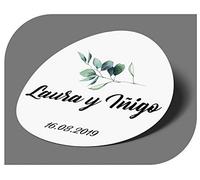 CrisPhy Autocollants vintage personnalisables avec nom et date pour invitations à un mariage, un baptême, des fiançailles, un anniversaire, une fête, Noël