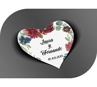 CrisPhy Autocollants vintage personnalisables avec nom et date pour invitations à un mariage, un baptême, des fiançailles, un anniversaire, une fête de Noël