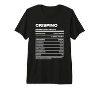 Crispino Valeur Nutritive Nom Drôle T-Shirt Haut de Gamme