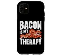 Crispy Mood Booster Bacon Is My Therapy Design Coque pour iPhone 11
