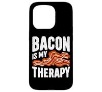 Crispy Mood Booster Bacon Is My Therapy Design Coque pour iPhone 15 Pro