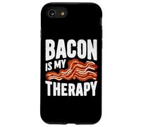 Crispy Mood Booster Bacon Is My Therapy Design Coque pour iPhone SE (2020) / 7 / 8
