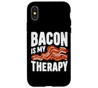 Crispy Mood Booster Bacon Is My Therapy Design Coque pour iPhone X/XS