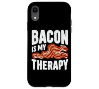 Crispy Mood Booster Bacon Is My Therapy Design Coque pour iPhone XR