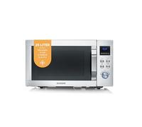 Severin Four à micro-ondes CrispyWave MW 7918 – 4 en 1, 25 L, air chaud, gril, 10 programmes, argent