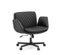 Chaise de bureau à assise croisée / chaise pivotante Criss Cross 10 PU noir