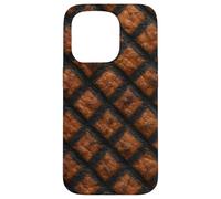 Criss-Cross Grill Marks Seared Meat Close-Up Print Coque pour iPhone 15 Pro