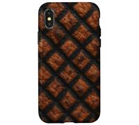 Criss-Cross Grill Marks Seared Meat Close-Up Print Coque pour iPhone X/XS
