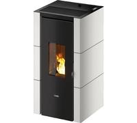 Cristal 7 T2 Poêle à granulés ventilé à chambre étanche 7 kW Capacité du réservoir 15 kg Volume chauffant 200 m3 Métal Blanc