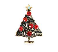 Cristal Arbre de Noël Broches Broche Vintage Broche Bijoux pour Femmes Le bon et le mauvais