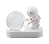 Cristal Bal 3D Creatieve Astronaute Étoile Hem Cristaux Bal Lampe de nuit Planeet Ruimte Lampe Enfant Cadeau (Système solaire)