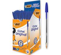 Cristal Ballpoint Pens Medium Tip (10 Mm) - Blue Box Of 50