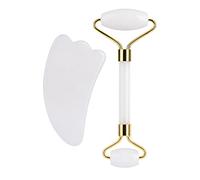 Cristal Blanc Jade Sommeil Masque Pour Les Yeux Visage Massage Rouleau Guasha Conseil Grattoir Ensemble Pierre Naturelle,type 3