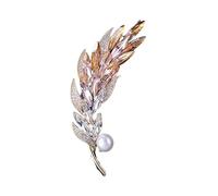 Cristal Blé Oreille Broche Cristal Étincelle Broche Mode Vêtements Accessoires Convient pour Mariage, Travail, Dîner, et la vie Quotidienne
