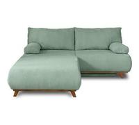 Cristal - canapé 3 places - convertible avec coffre et grand pouf - en velours texturé